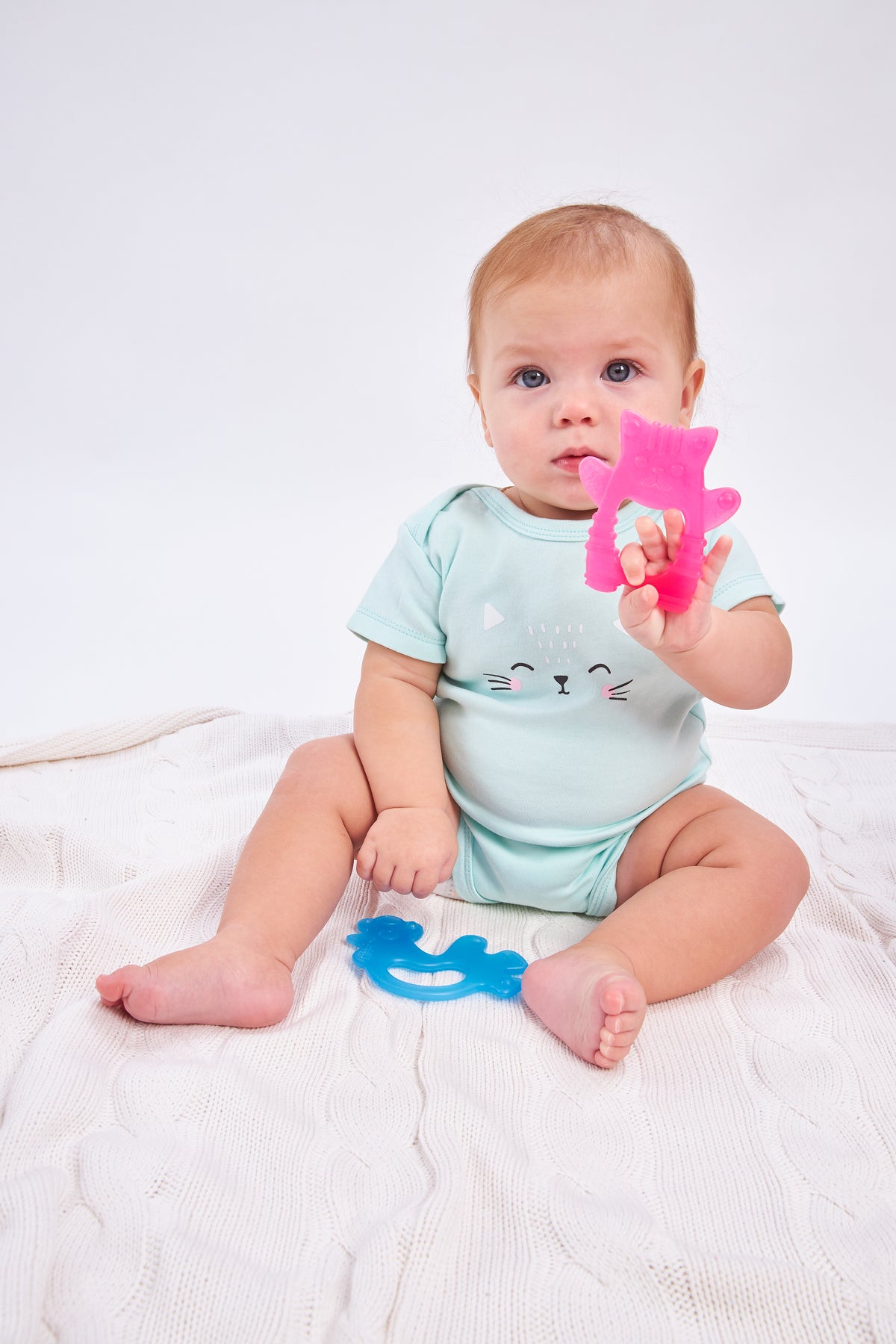 Прорезыватели комплект "Котик и Петушок" Baby Toys