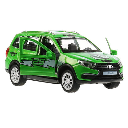 Машина металл LADA GRANTA CROSS СПОРТ 12 см, двер, баг, инерц, зеленый, кор. Технопарк в кор.2*36шт