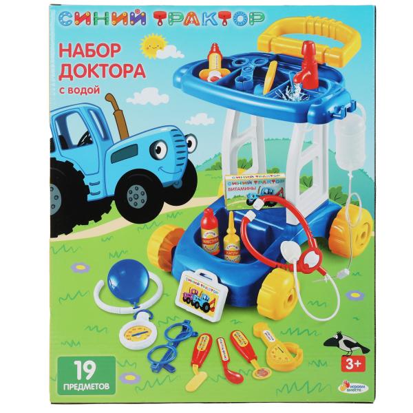 Набор доктора Синий ТРАКТОР вода, кор.30*36,5*14см ИГРАЕМ ВМЕСТЕ в кор.24шт