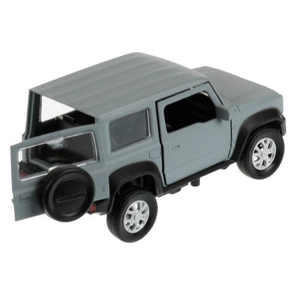 JIMNY-12FIL-GY335446 Машина металл SUZUKI JIMNY 11,5 см, двер, баг, инер, сер, кор. Технопарк в кор.