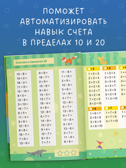 К школе готов! Математика. Учимся решать примеры и задачи. Счёт в пределах 20/Патрикеева Е.