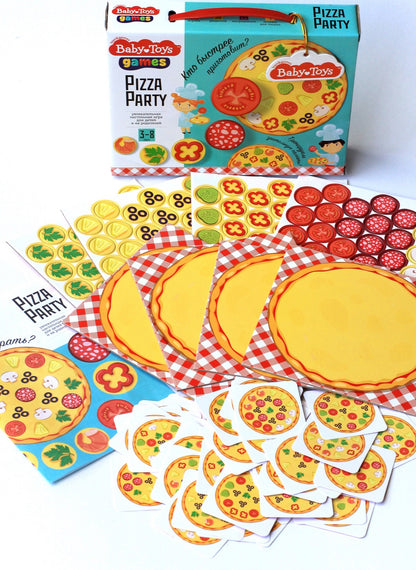 Игра настольная "Pizza Party" Baby Toys в кор.14шт