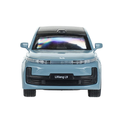 Машина металл li auto l9 10,5 cm, двери, инерц, голубой, кор. Технопарк в кор.2*36шт