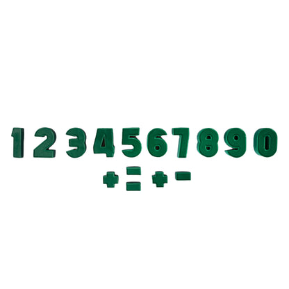 Магнитная азбука. Набор цифр + знаки (Н=3,5см, 52шт.)