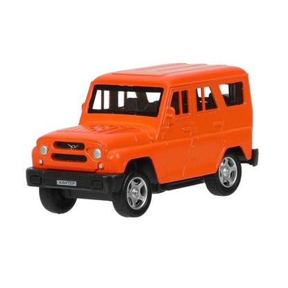 Машина металл UAZ ХАНТЕР длина 10,5 см, инерция, оранжевый, кор. Технопарк в кор.2*36шт
