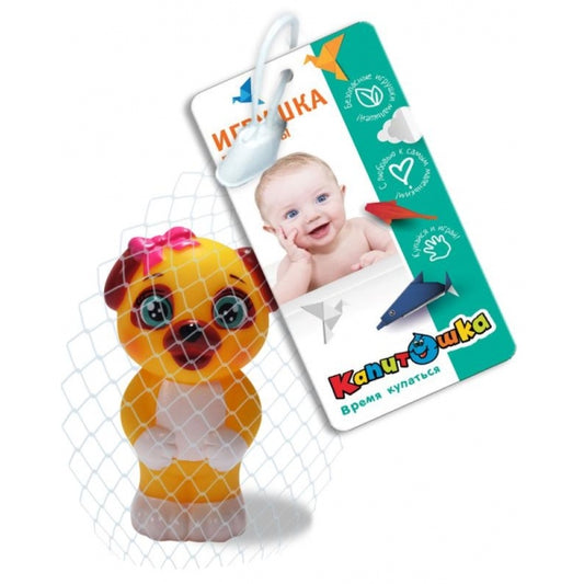 Игрушка для ванны чип 8 см, в сетке, КАПИТОШКА в кор.2*240шт