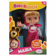 Кукла Маша И МЕДВЕДЬ маша 25см, озвуч, медведь, кор КАРАПУЗ в кор.18шт