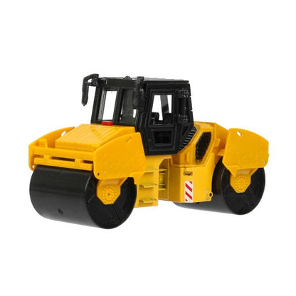 Модель металл каток "раскат" rv12dd 13см,двер,желт-черн,кор. Технопарк в кор.2*36шт