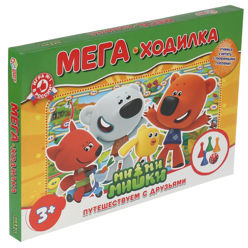 Ми-ми-мишки. Путешествуем с друзьями. Настольная игра-ходилка мега А3. в кор. Умные игры в кор.20шт