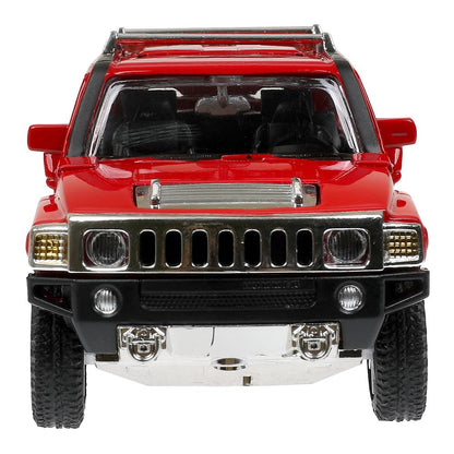 Машина металл свет-звук HUMMER h3, 14,4 см, двери, багажник, инерция Технопарк в кор.2*24шт