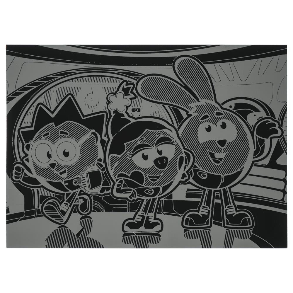 Гравюра Смешарики , цветная, д3 MultiArt