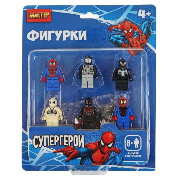 Конструктор фигурки супер герои-6 шт. МАСТЕР в кор.2*96шт