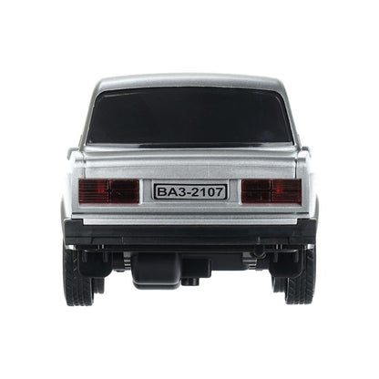 Машина р/у LADA ваз-2107 26 см, свет, серебристый, кор. Технопарк в кор.24шт