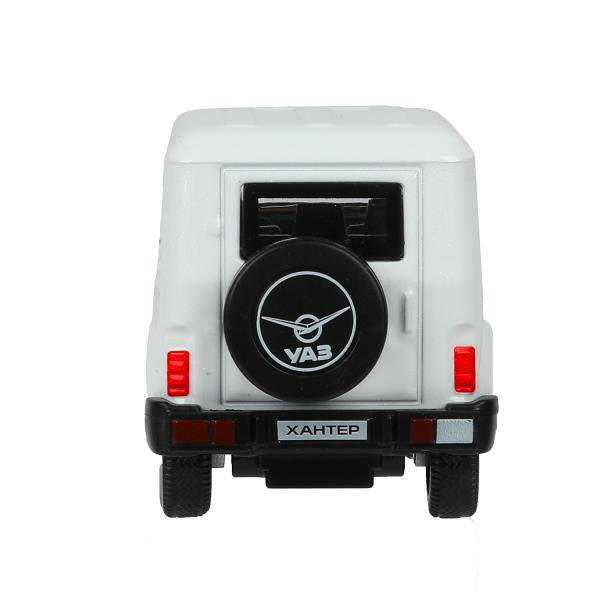 Машина металл UAZ ХАНТЕР длина 10,5 см, инерция, белый, кор. Технопарк в кор.2*36шт