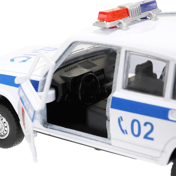Машина металл свет-звук LADA ваз-2105 12 cm, дв,баг,инер,пол,кор. технопарк Технопарк в кор.2*36шт
