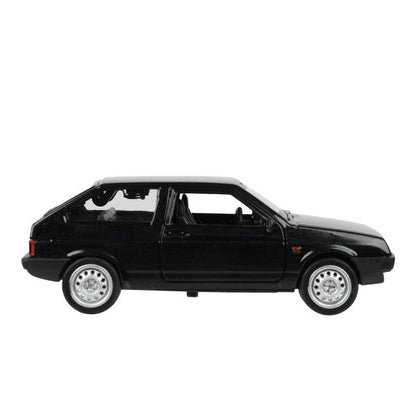 Машина металл LADA -2108 "СПУТНИК", 11,7 см, двери, баг., ин., черный, кор. Технопарк в кор.2*36шт