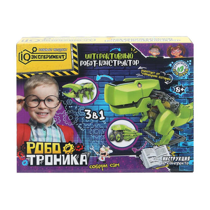 Игрушка опыты робот-конструктор 3 в 1 IQ Эксперимент в кор.2*36шт