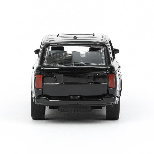 Машина пластик LAND ROVER RANGE ROVER VOGUE 12 см, инерц, черный, кор. Технопарк в кор.2*120шт