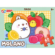 Molang. Molang. Пазлы в коробке 60 деталей. 190х141х35 мм. Умные игры в кор.24шт