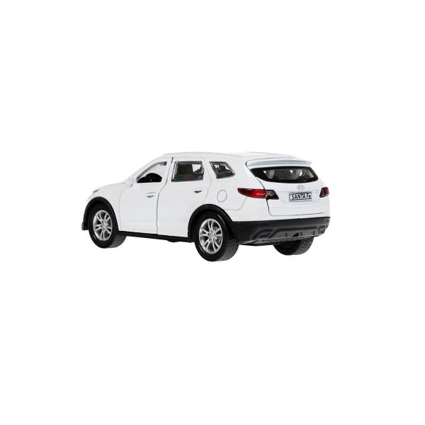 Машина металл HYUNDAI SANTAFE 12 см, двери, багаж, инерц, белый, кор. Технопарк в кор.2*36шт