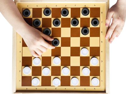 Игра настольная Шашки и шахматы демонстрационные магнитные (мини)