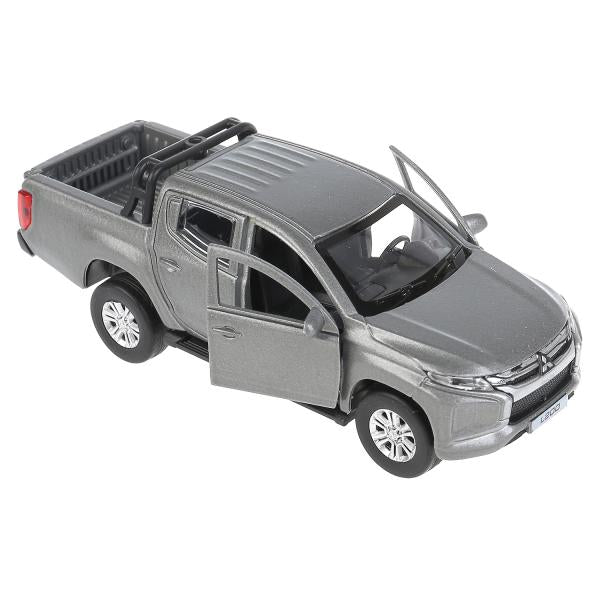Технопарк. Модель "Mitsubishi L200 Pickup" матовый серый 13см, металл двери, багаж арт.L200-12FIL-GY