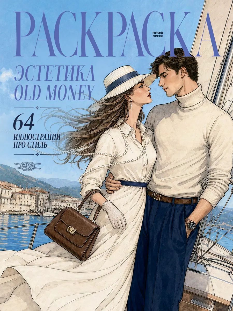 РАСКРАСКА с тиснением А4. Эстетика OLD Money
