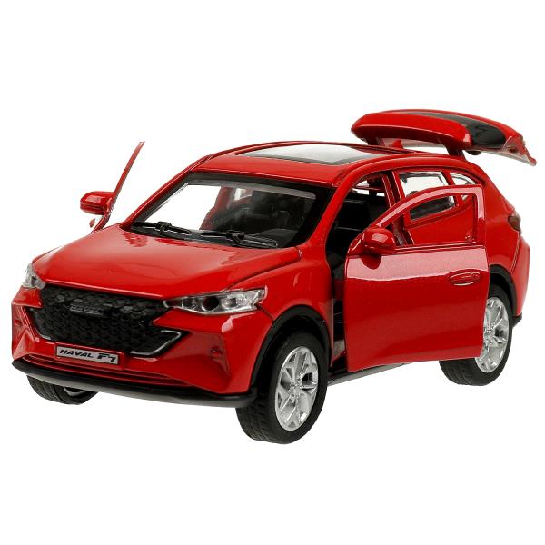 Машина металл HAVAL "haval f7", длина 12 см, дв, багаж, инер, красн, в кор. Технопарк в кор.2*36шт