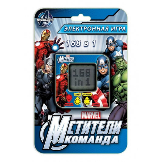 Электронная логическая игра мстители, блист.12*17*2см ИГРАЕМ ВМЕСТЕ в кор.4*72шт