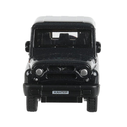 Машина металл UAZ ХАНТЕР длина 10,5 см, инерция, темно-серый, кор. Технопарк в кор.2*36шт