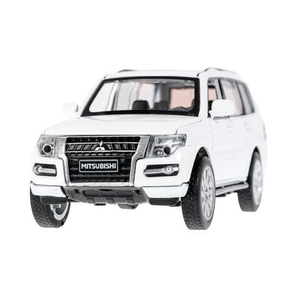 Машина металл свет-звук MITSUBISHI pajero 4wd turbo,14,5 см, двери, инерция Технопарк в кор.2*24шт