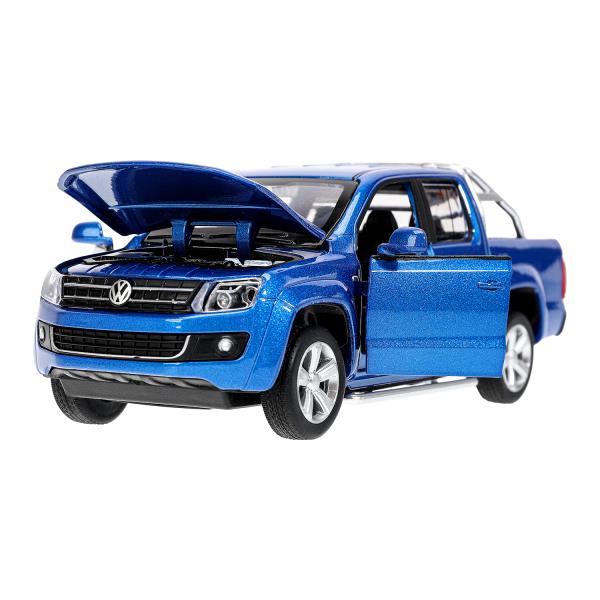 Машина металл свет-звук VOLKSWAGEN amarok, 17,5 см, двери, капот, инерция Технопарк в кор.2*24шт