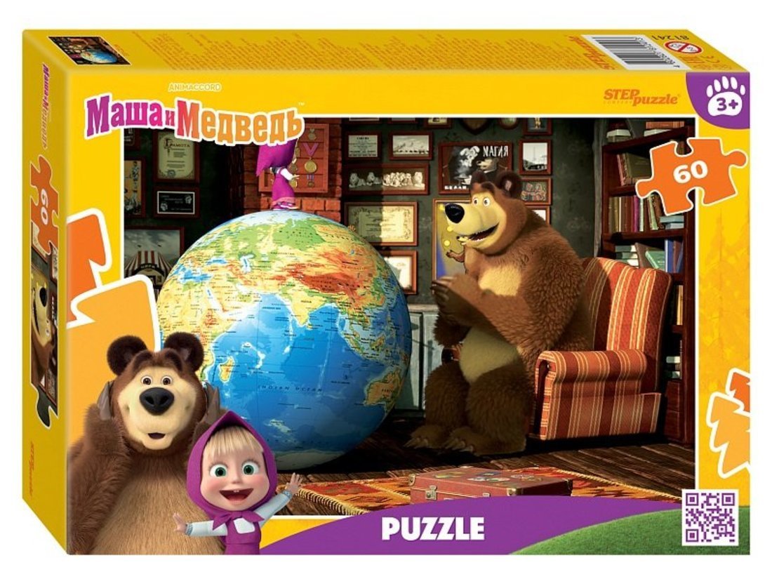 81241 Мозаика "puzzle" 60 "Маша и Медведь (нов.)"
