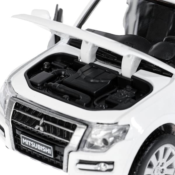 Машина металл свет-звук MITSUBISHI pajero 4wd turbo,14,5 см, двери, инерция Технопарк в кор.2*24шт