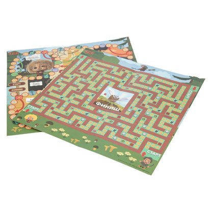 Домовенок Кузя. Настольная игра-квадрат. 40 карточек. 4 поля. 250х250х55 мм. Умные игры в кор.10шт