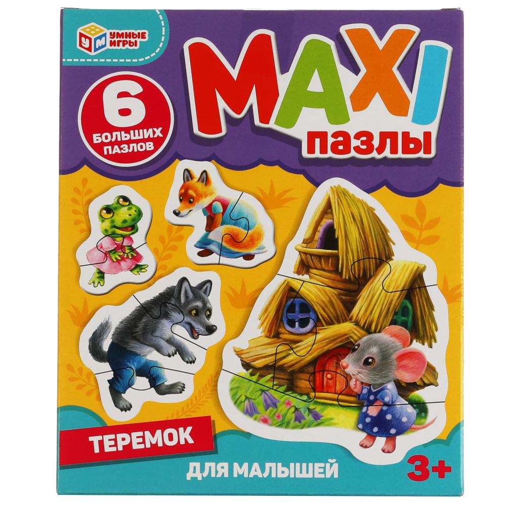 Теремок. Макси-пазлы для малышей.Коробка 150*180*40. 6 пазлов. Умные игры в кор.40шт
