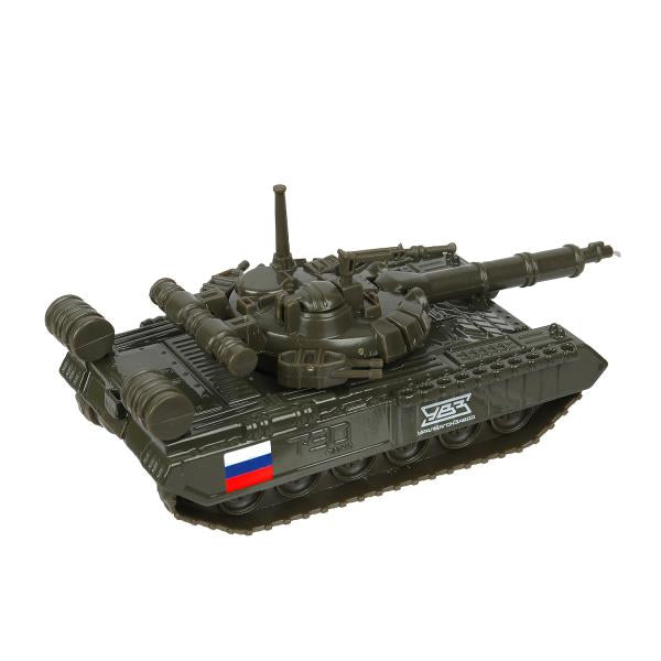 Модель металл ТАНК Т-90, 12 см, подвиж. дет., инерц.,кор. Технопарк в кор.2*24шт