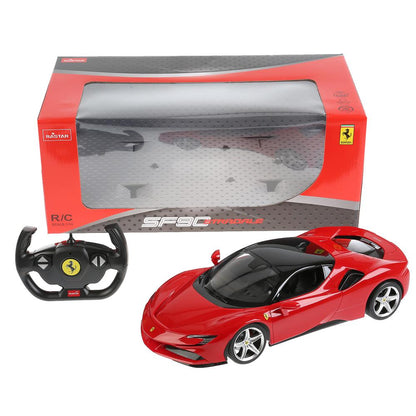 Машина р/у ferrari sf90 stradale 1:14, со светом в кор. Rastar в кор.6шт