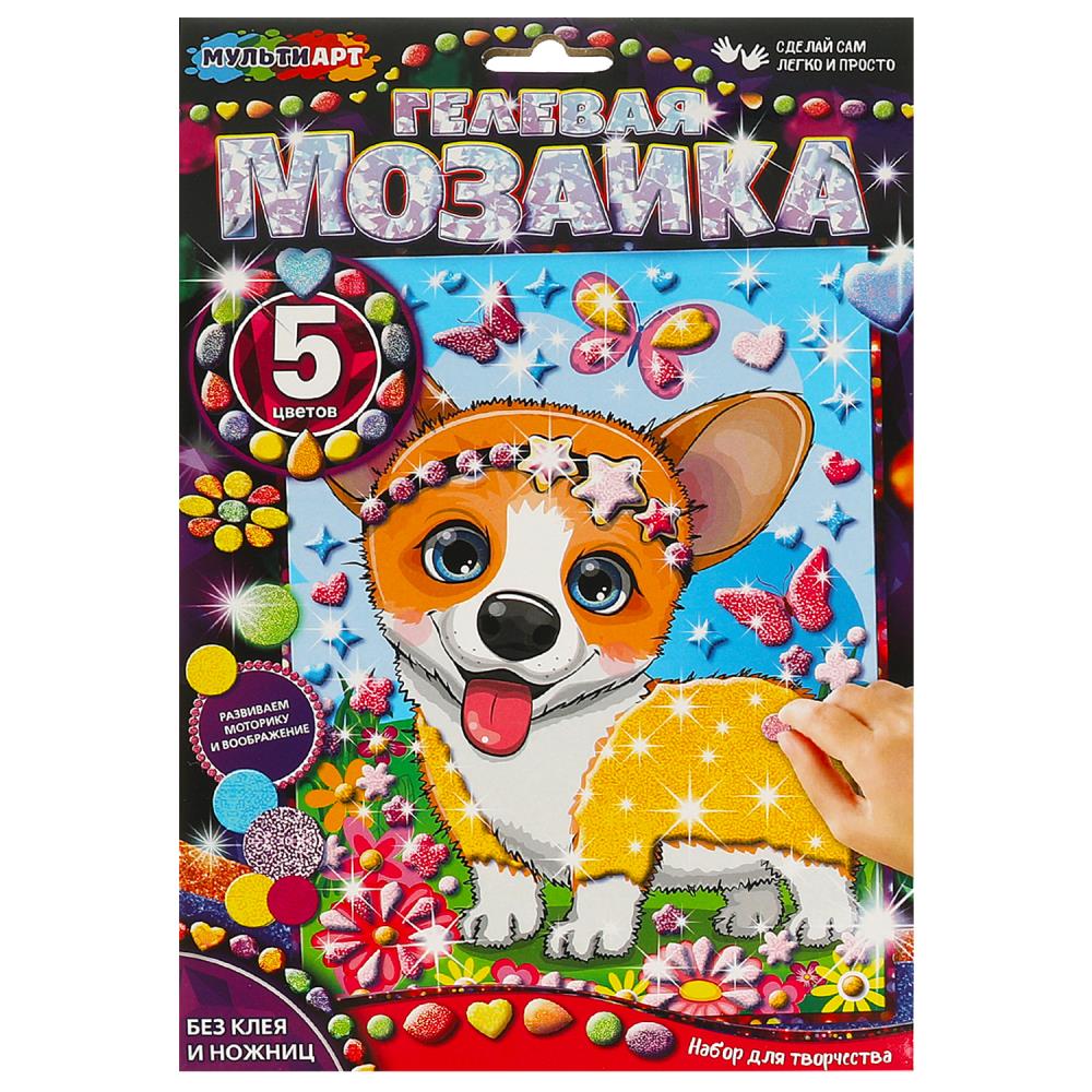Гелевая мозаика 17*23 см корги МУЛЬТИ АРТ в кор.100шт