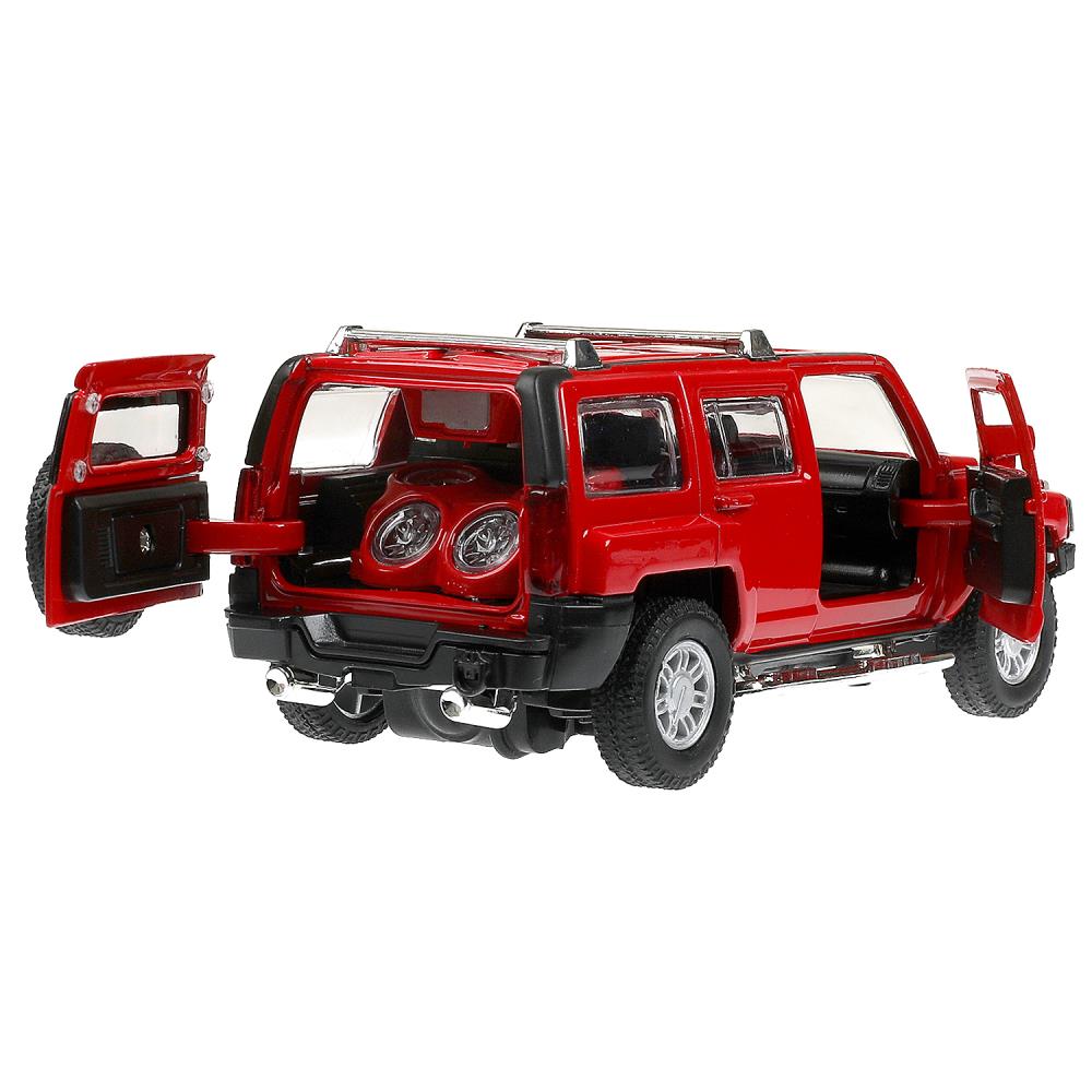 Машина металл свет-звук HUMMER h3, 14,4 см, двери, багажник, инерция Технопарк в кор.2*24шт