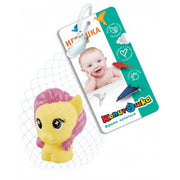 Игрушка для ванны пони желтая в сетке, КАПИТОШКА в кор.500шт