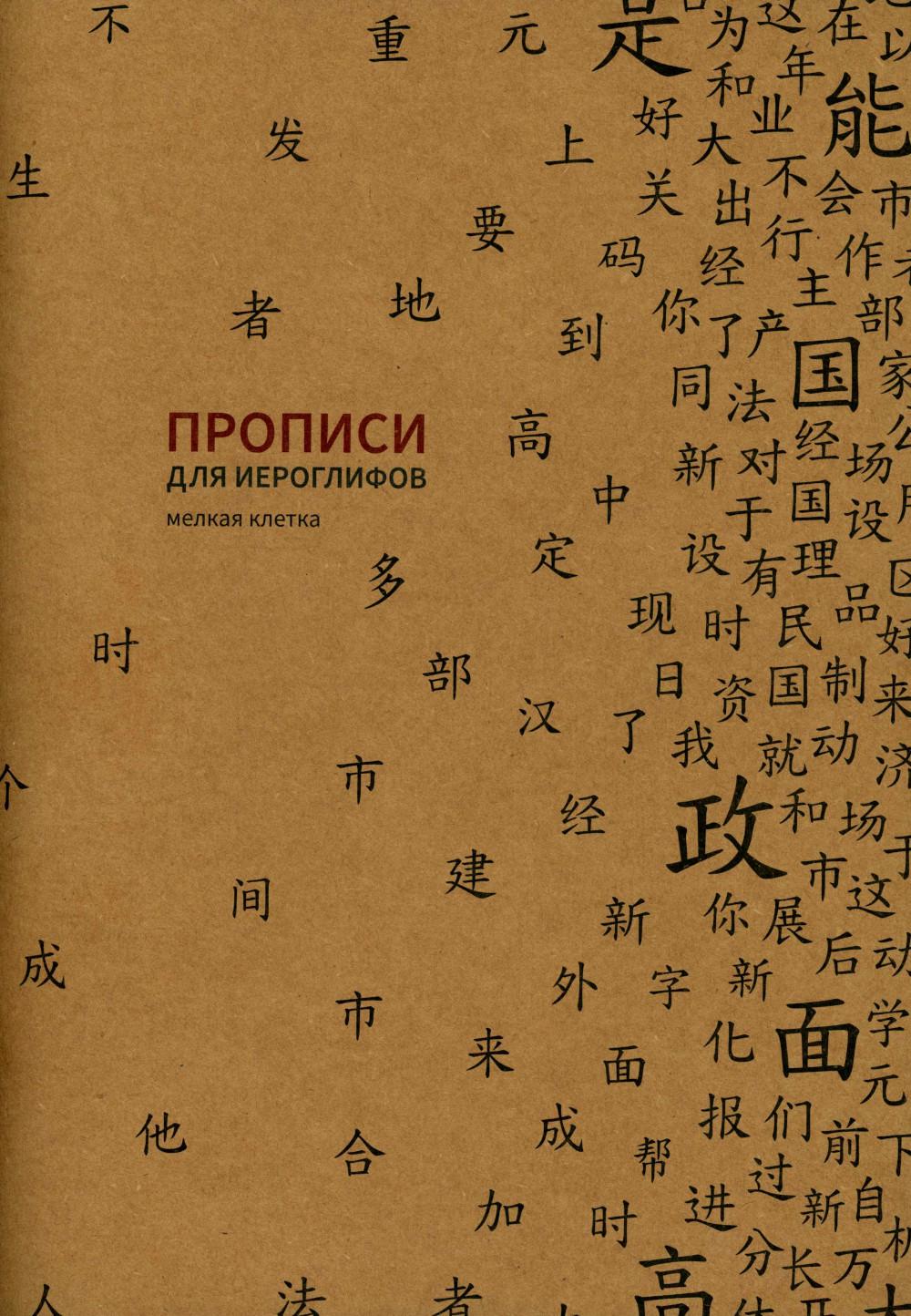 Прописи для китайских иероглифов185х260 /Мелкая кл