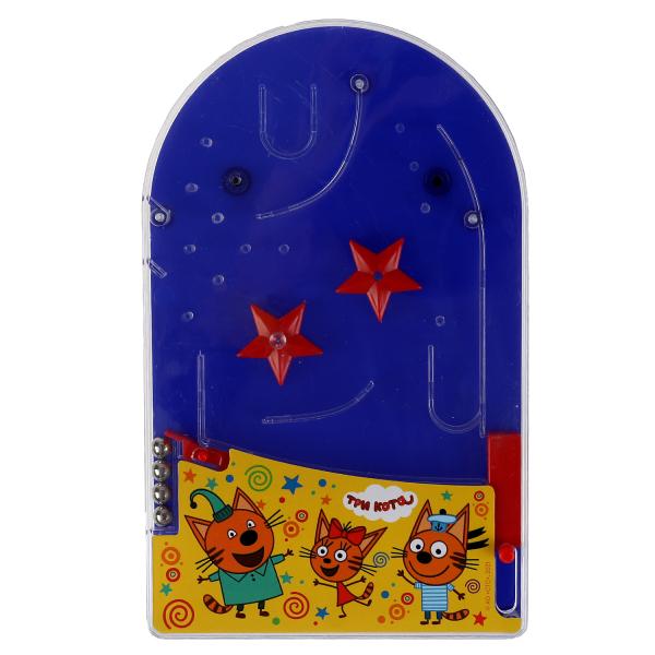 Настольная игра пинбол, Три Кота кор.19,5*14,5*3см ИГРАЕМ ВМЕСТЕ в кор.2*72шт