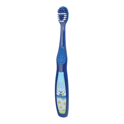 Зубная щетка фигурная для детей умка синяя MASTER DENT в кор.24*12шт
