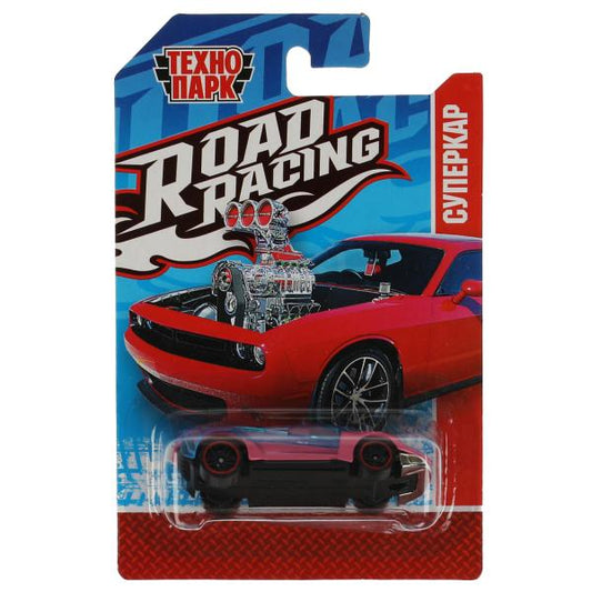 Машина металл ROAD RACING СУПЕРКАР 7,5 см, в ассорт, блист. Технопарк в кор.2*288шт