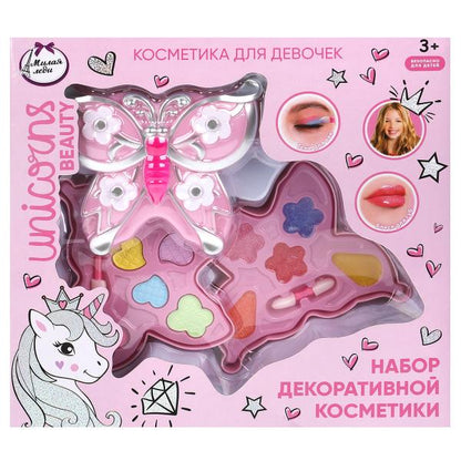 Косметика ДЛЯ ДЕВОЧЕК тени д/век, блеск д/губ МИЛАЯ ЛЕДИ в кор.2*48шт