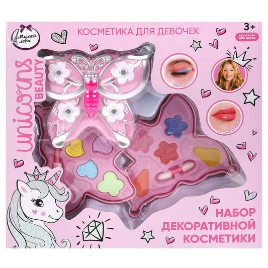 Косметика ДЛЯ ДЕВОЧЕК тени д/век, блеск д/губ МИЛАЯ ЛЕДИ в кор.2*48шт