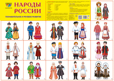 Демонстрационный плакат СУПЕР А2 Народы России