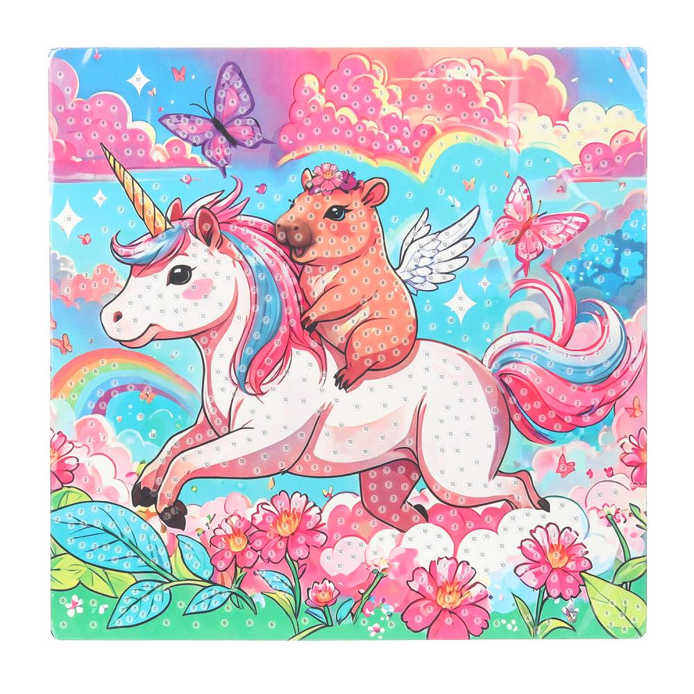 Алмазная мозаика 20*20 (коробка) капибара МУЛЬТИ АРТ в кор.48шт
