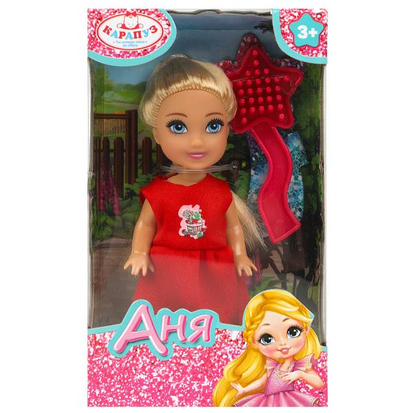 Кукла Анечка 12см, акс., кор КАРАПУЗ в кор.120шт
